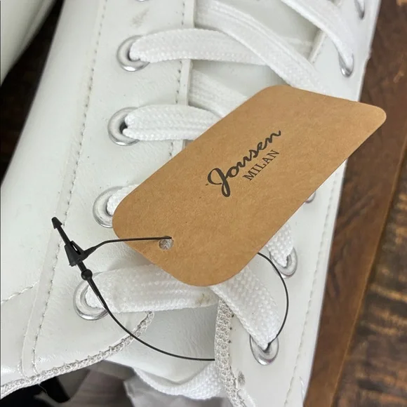 NWT Jousen Milan Classic White Men's 11 Sneakers Lace Up - Picture 5 of 9